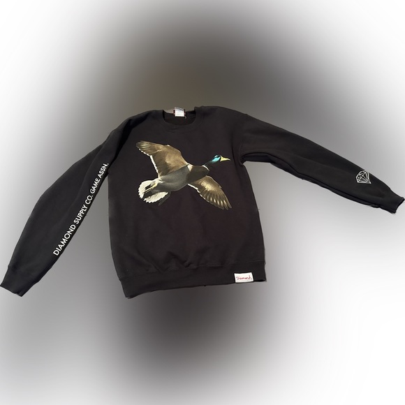 DIAMOND SUPPLY CO DUCK SWEATSHIRT - Picture 1 of 2